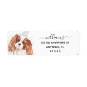 Calligrafie Cavalier King Charles Spaniel Dog (Vorne)