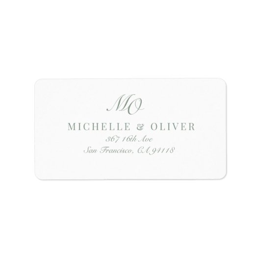 Calligrafie Classic Adressaufkleber (Vorne)