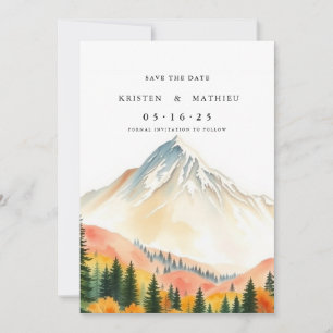 Calligrafie Digital Mountain Save The Date