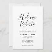 Calligrafie Einladung (Vorderseite)