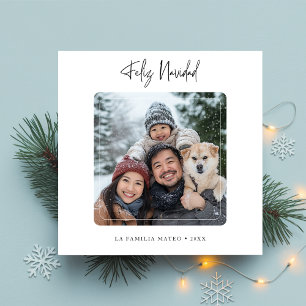 Calligrafie Feliz Navidad Weihnachtsgebäck Foto Feiertagskarte