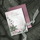 Calligrafie Floral Mauve ID771