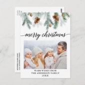 Calligrafie Foto Postkarte (Vorne/Hinten)