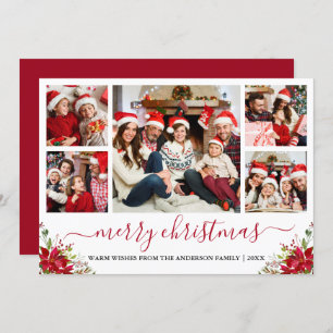 Calligrafie Frohe Weihnachten 5 Foto Poinsettia