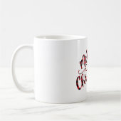 Calligrafie Frohe Weihnachtsfeier Tasse (Links)