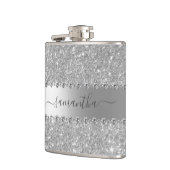 Calligrafie Handgeschriebene Diamond Rose Gold Gli Flachmann (Links)