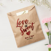 Calligrafie Rote Liebe ist süße Hochzeit Geschenktütchen (Versiegelt)