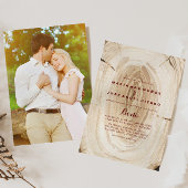 Calligrafie Rustikale Hochzeit Einladung