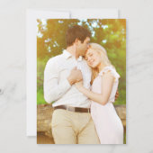 Calligrafie Rustikale Hochzeit Einladung (Rückseite)