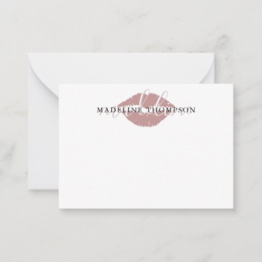 Calligrafie-Script Mitteilungskarte (Vorderseite)