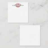 Calligrafie-Script Mitteilungskarte (Vorne/Hinten)