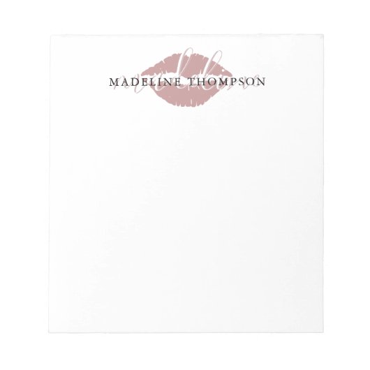 Calligrafie-Script Notizblock (Vorderseite)