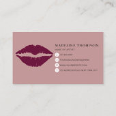 Calligrafie-Script Visitenkarte (Rückseite)