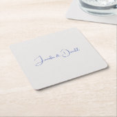 Calligrafie trendy klassische Drehbuch schlicht Pe Rechteckiger Pappuntersetzer (angewinkelt)