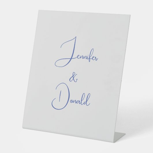 Calligrafie trendy klassische Drehbuch schlicht Pe Sockelschild (Vorderseite)