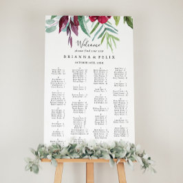 Calligrafie Tropical Alphabeating Chart Poster