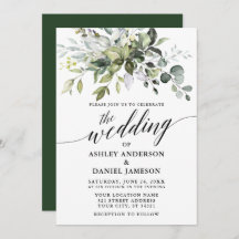 Calligrafie Watercolor Greenerity Wedding