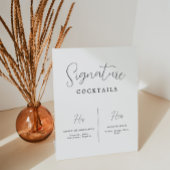 Calligrafie Wedding Signature Cocktail Bar Sockelschild