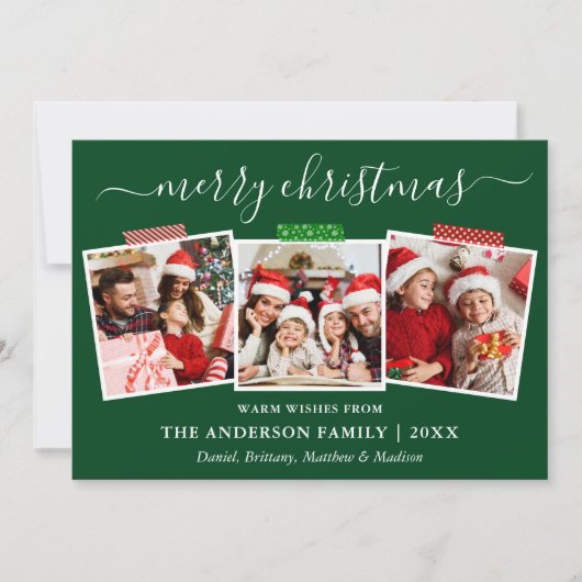 Calligrafie Weihnachten 3 Foto Kunsthandwerk Tape  (Vorderseite)