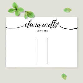 Calligrafie White Hair Clip Barrett Display Card