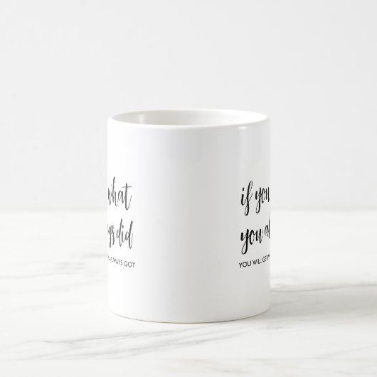Calligrafisches Skript Benutzerdefinierte Vorlage  Kaffeetasse (Mittel)