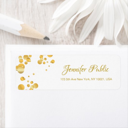 Calligrafisches Skript Elegant Template Gold Confe (Insitu)