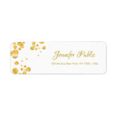 Calligrafisches Skript Elegant Template Gold Confe (Vorne)