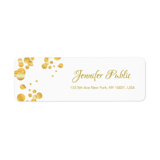 Calligrafisches Skript Elegant Template Gold Confe (Vorne)