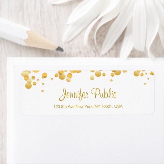 Calligrafisches Skript Elegant Template Gold Confe (Insitu)