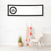 Calligrafy Black Rose Wedding Banner (Insitu)