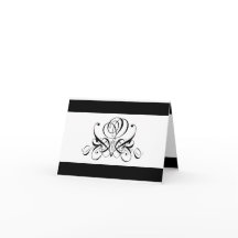 Calligrafy Black Rose Wedding