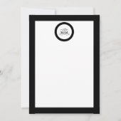 Calligrafy Black Rose Wedding Einladung (Vorderseite)