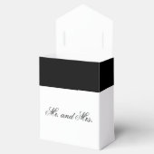 Calligrafy Black Rose Wedding Geschenkschachtel (Geöffnet)