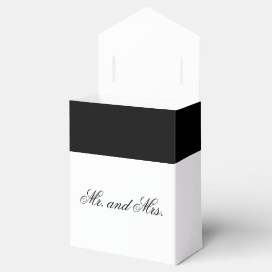 Calligrafy Black Rose Wedding Geschenkschachtel (Geöffnet)