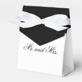 Calligrafy Black Rose Wedding Geschenkschachtel (Vorderseite)