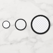 Calligrafy Black Rose Wedding Konfetti (Rückseiten)