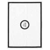 Calligrafy Black Rose Wedding Tischdecke (Vorderseite)