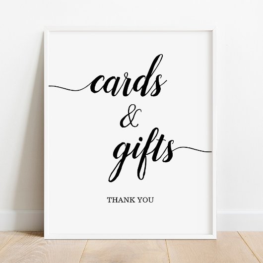 Calligrafy Cards & Gifts Wedding Sign Poster
