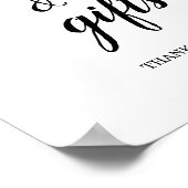 Calligrafy Cards & Gifts Wedding Sign Poster (Ecke)