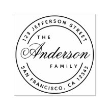 Calligrafy Family Name Elegante Script-Adresse