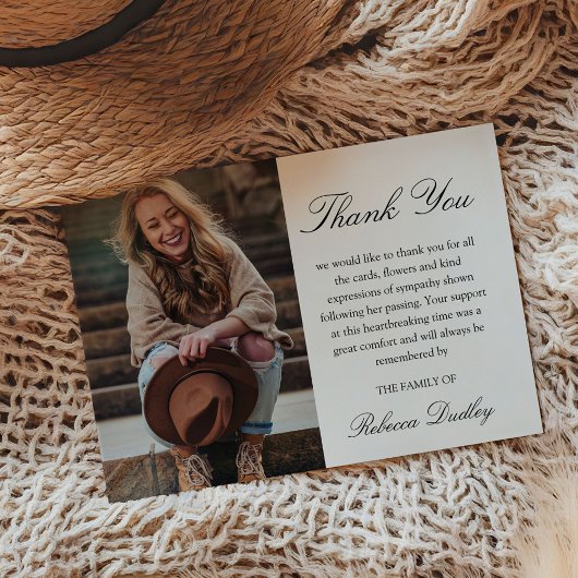 Calligrafy Foto Danke Karte | BEILEID