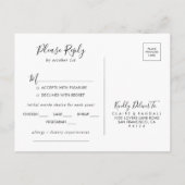 Calligrafy Foto Menü UAWG Postkarte (Rückseite)