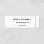 Calligrafy Gold Foil Abschluss Name Card Telefonnummerkarte (Rückseite)