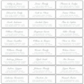 Calligrafy Guest Address Labels ORDER 8" oder 14"! (Vorderseite)