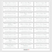 Calligrafy Guest Address Labels ORDER 8" oder 14"! (Blatt)