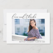 Calligrafy Ink Liebe und Danke Foto Abschluss (Vorderseite)