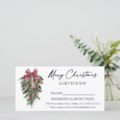 Calligrafy Ink Pines Weihnachtsgeschenk (Stehend Vorderseite)