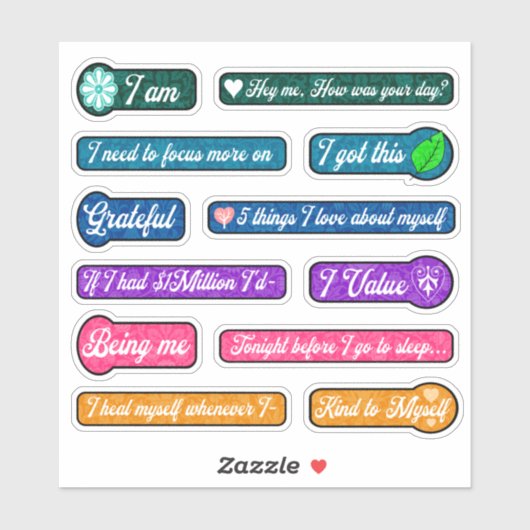 Calligrafy Journal fordert Sticker auf (Blatt)