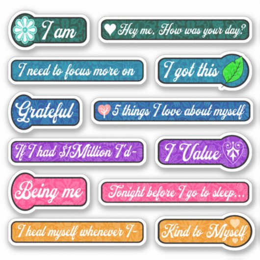 Calligrafy Journal fordert Sticker auf (Vorderseite)