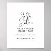 Calligrafy Liebe Extravagant Script Selfie Station Poster (Vorne)